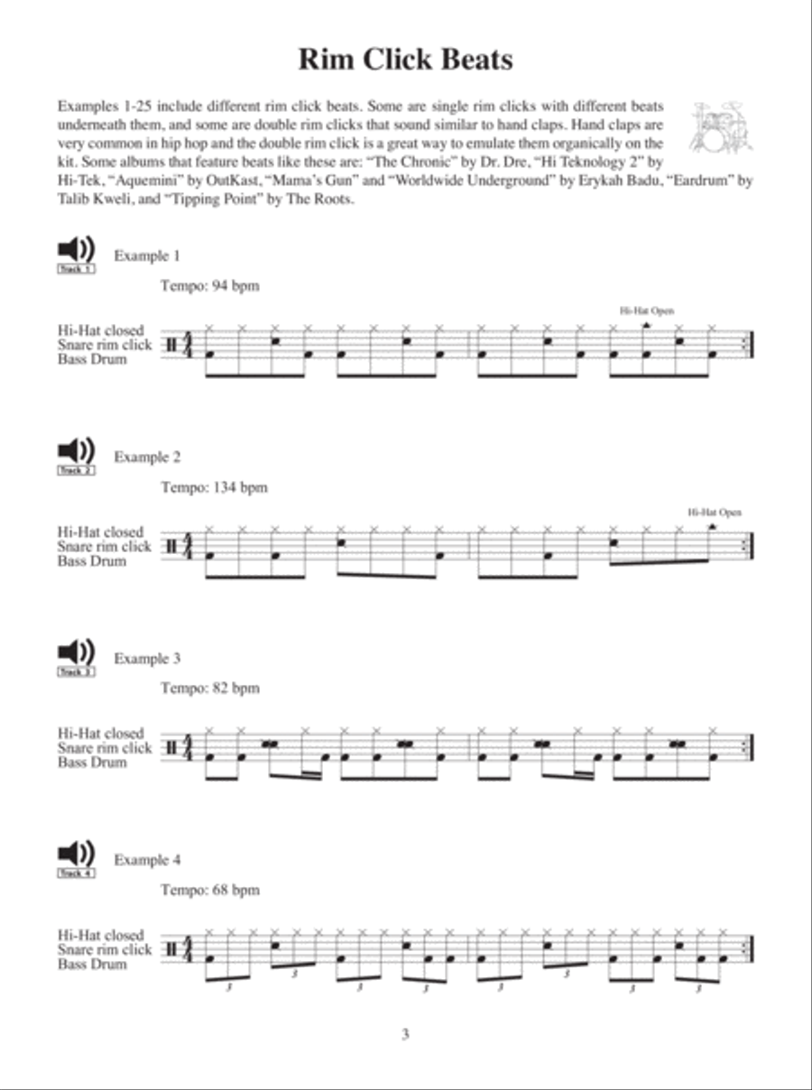 100 Legendary Hip Hop Beats Drum Set scores gallery preview page 4