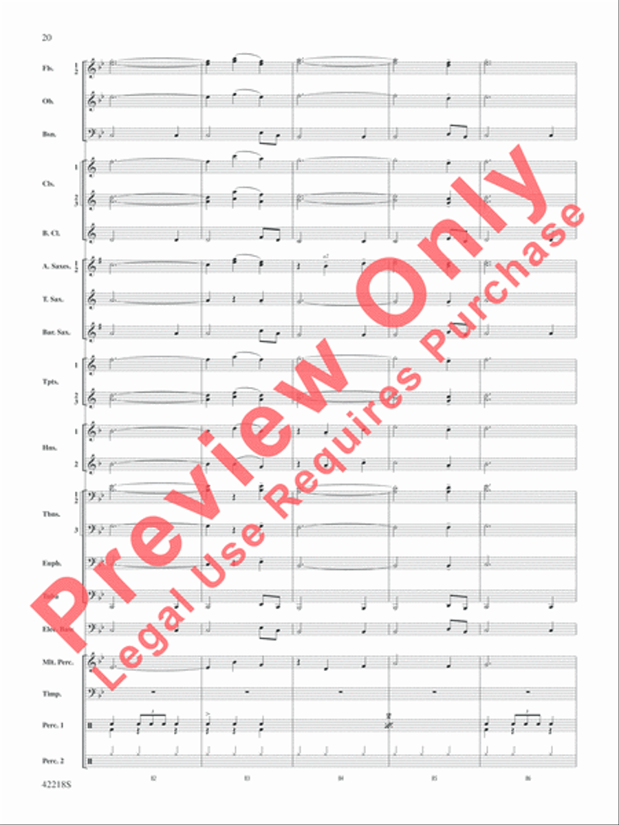 Tower of Power Greatest Hits Concert Band scores gallery preview page 21