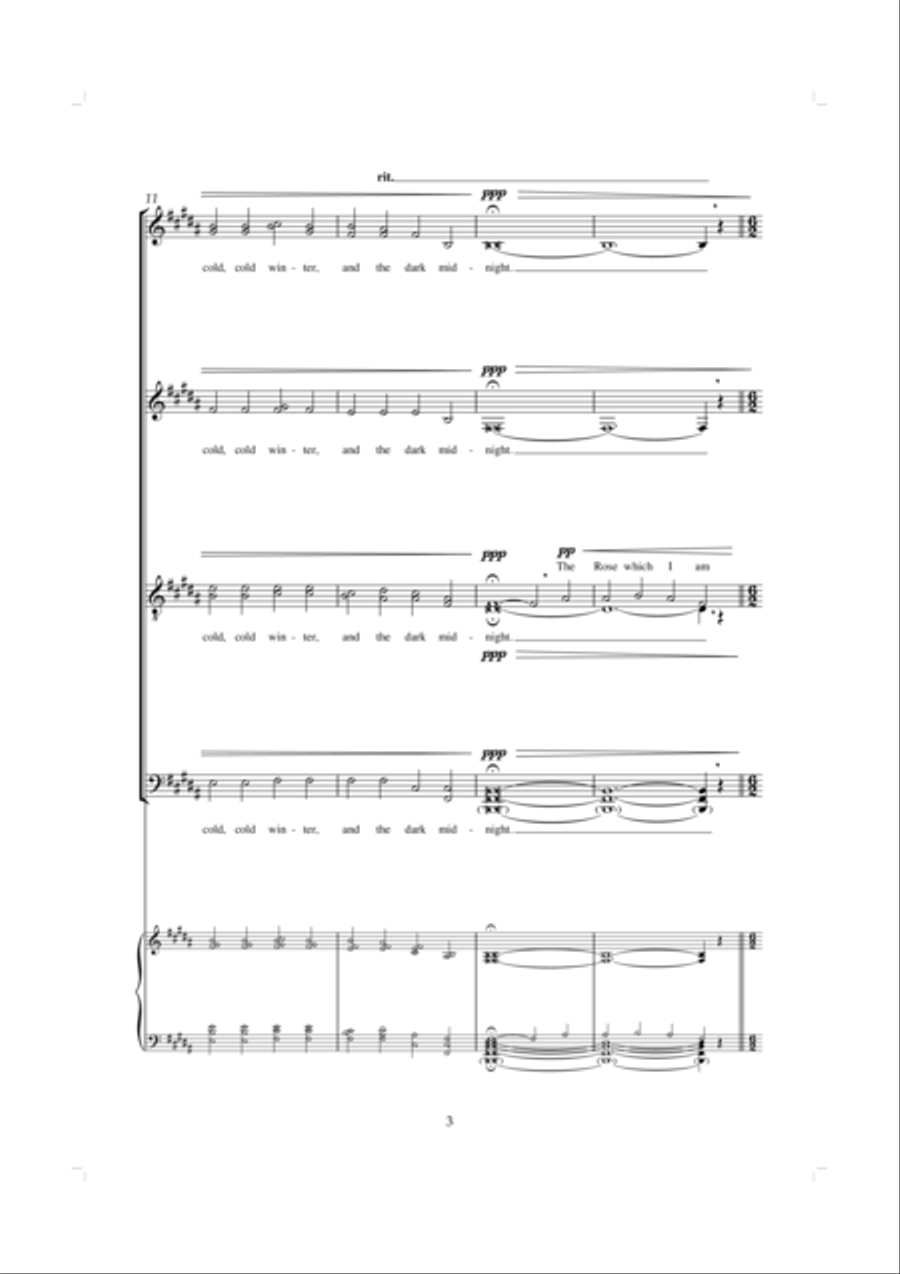 A Spotless Rose A Spotless Rose 4-Part scores gallery preview page 3