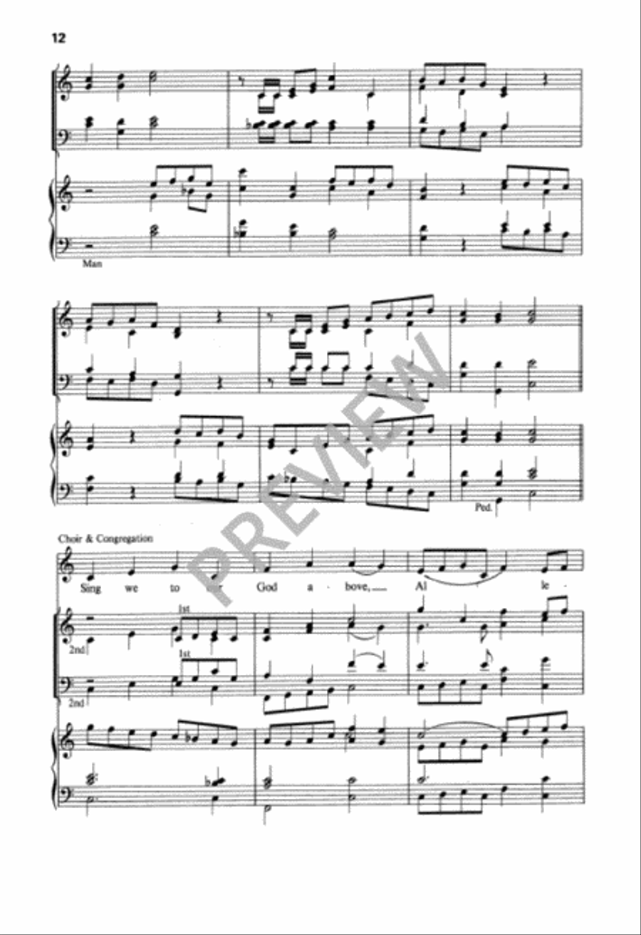 Jesus Christ Is Risen Today 4-Part scores gallery preview page 13