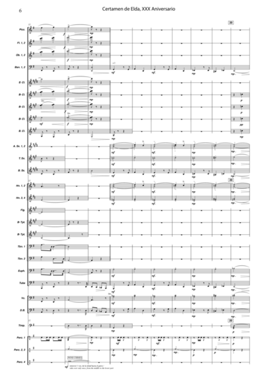 Certamen de Elda, XXX Aniversario Concert Band scores gallery preview page 3