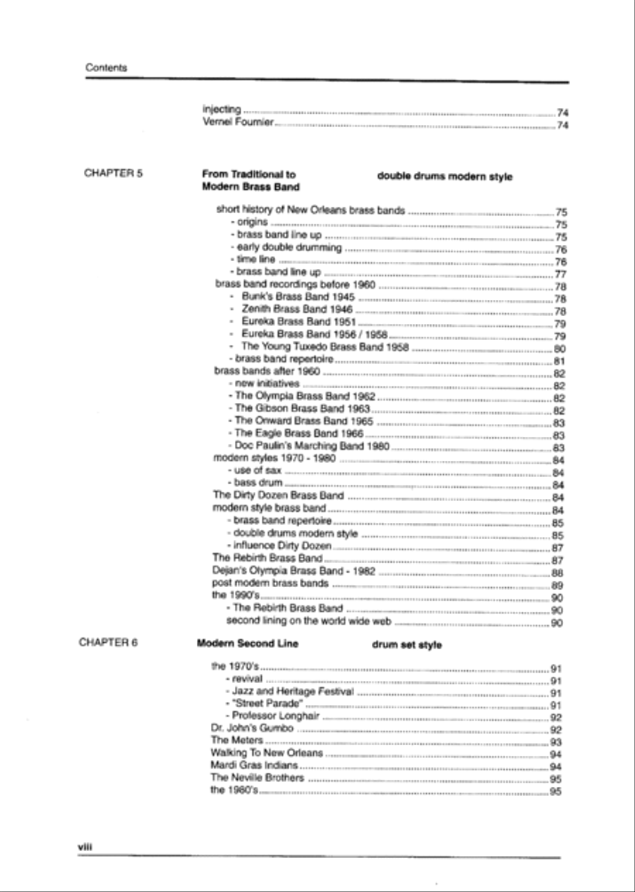 Second Line: 100 Years of New Orleans Drumming Drums scores gallery preview page 6