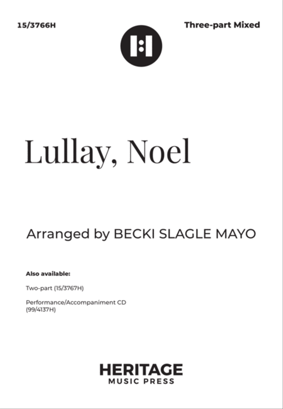 Lullay, Noel 3-Part scores gallery preview page 1