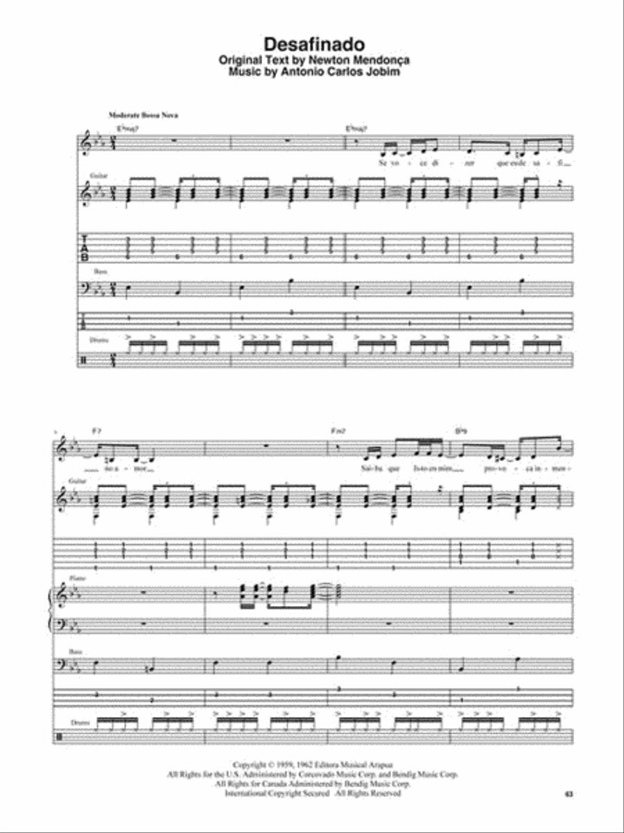 Getz/Gilberto Getz/Gilberto Saxophone scores gallery preview page 5