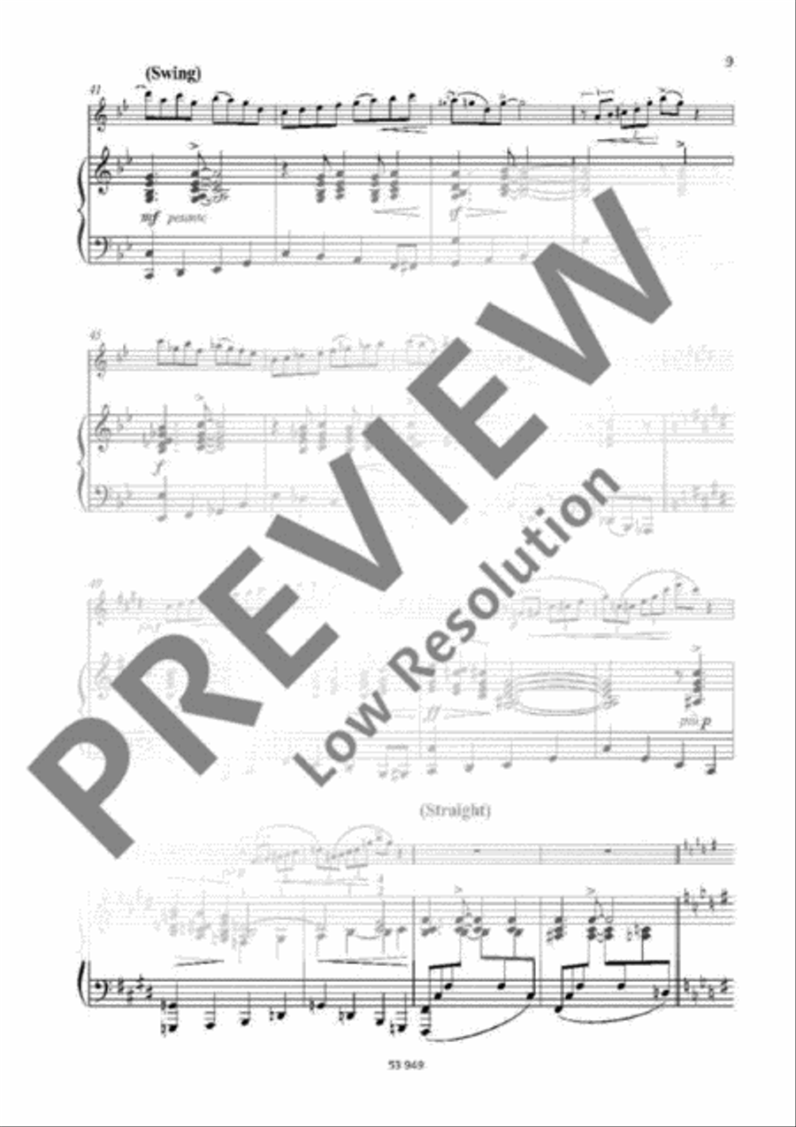 Jazz Suite Flute Solo scores gallery preview page 9