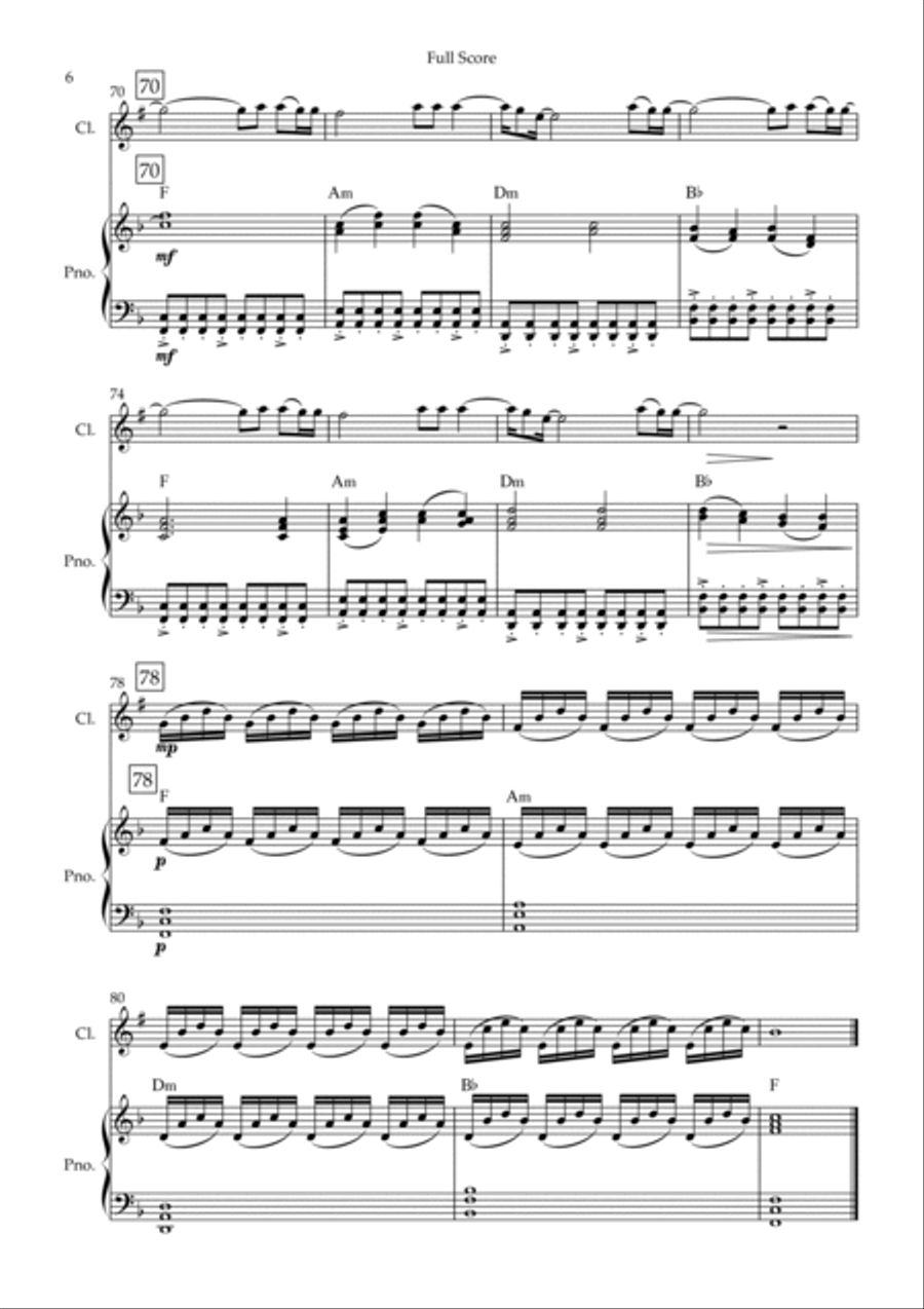 You Say You Say B-Flat Clarinet scores gallery preview page 6