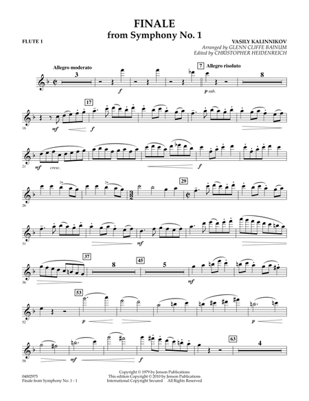 Finale from Symphony No. 1 - Flute 1