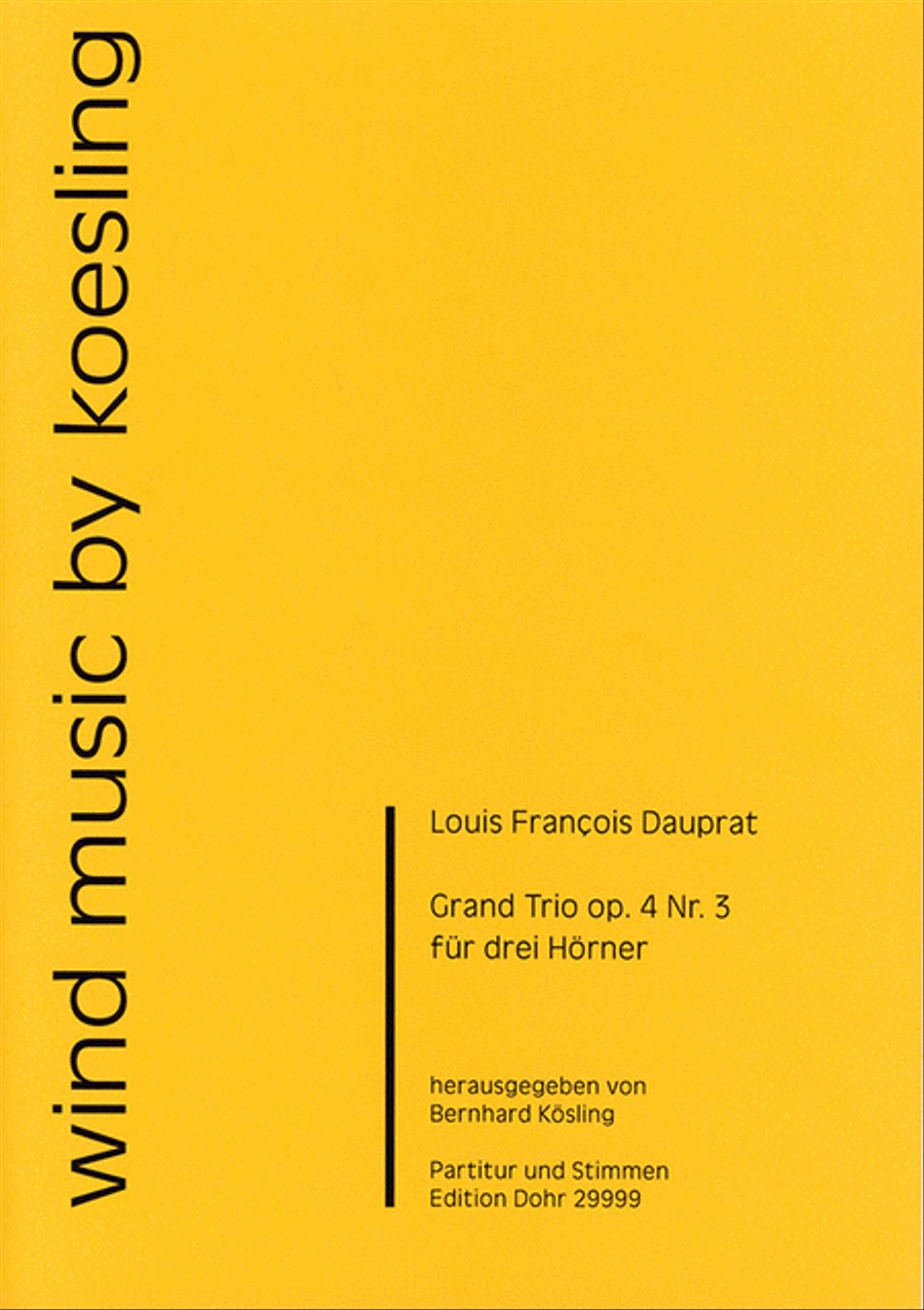 Grand Trio für drei Hörner op. 4/3 Woodwind Trio scores gallery preview page 1