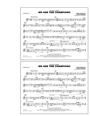 Book cover for We Are The Champions - Baritone T.C.