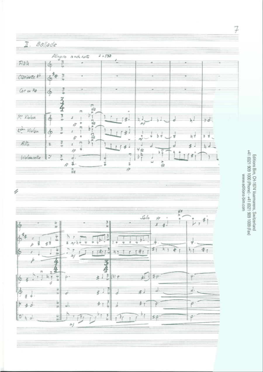 Septuor B-Flat Clarinet scores gallery preview page 11
