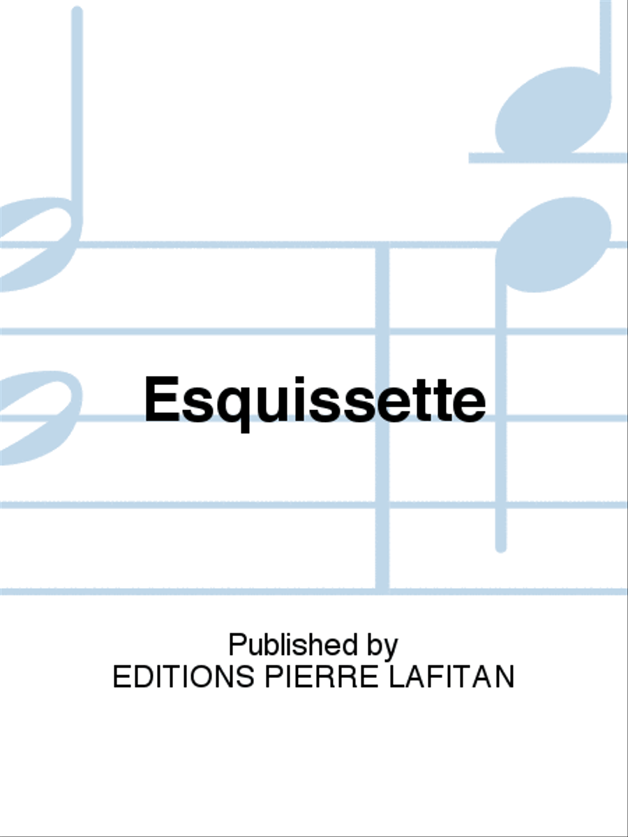 Esquissette Violin Solo scores gallery preview page 1