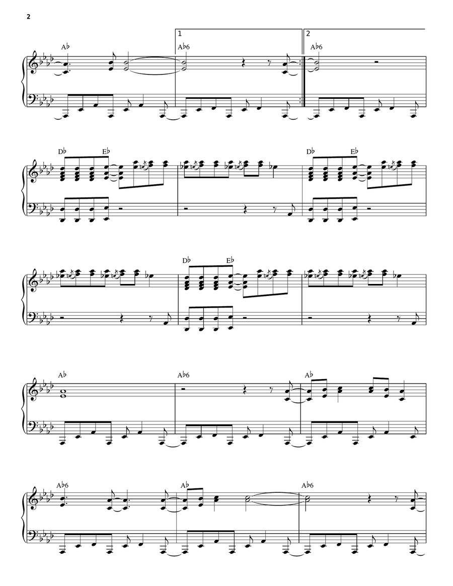Linus And Lucy Linus And Lucy Piano Solo scores gallery preview page 2