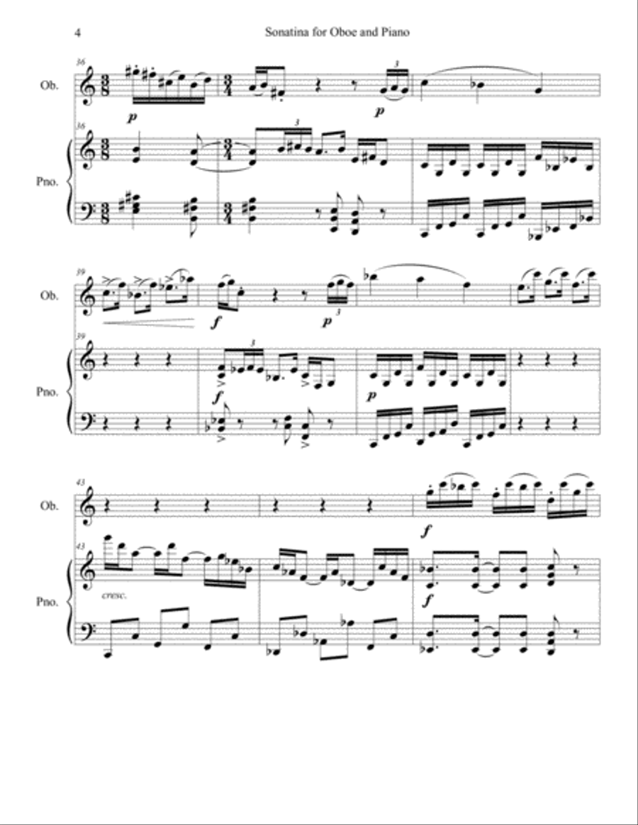 Sonatina for Oboe & Piano image number null