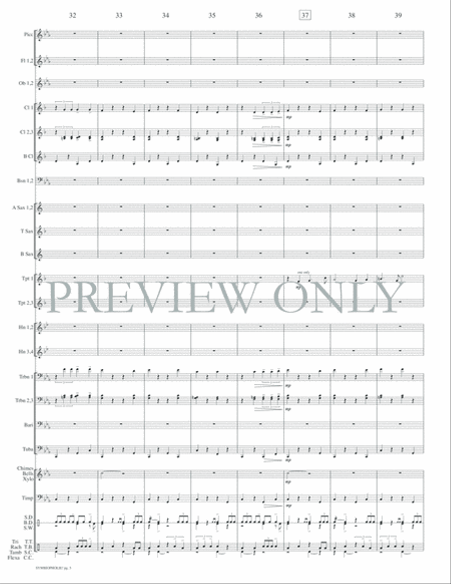 Symbiopholie! Concert Band scores gallery preview page 8