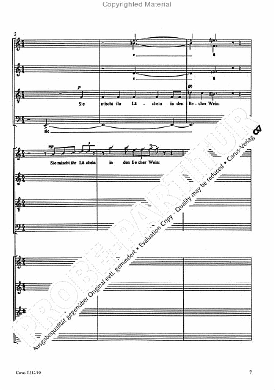 Variationen mit Celan-Gedichten III 4-Part scores gallery preview page 8