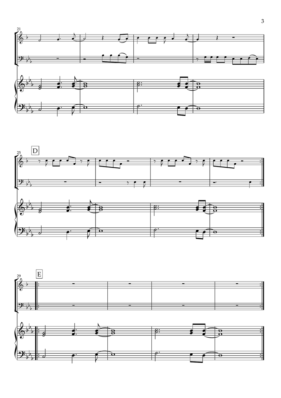 All My Life Brass Duet scores gallery preview page 3