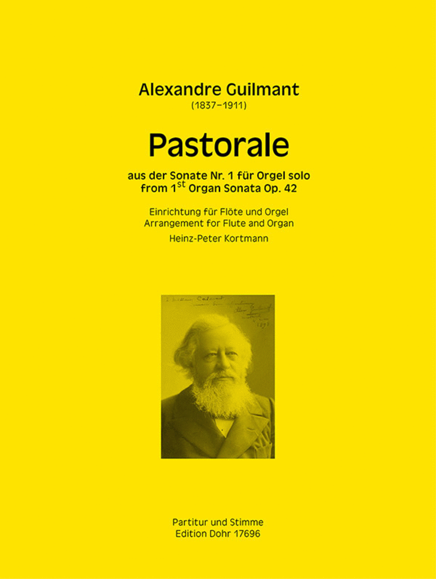 Pastorale A-Dur (für Flöte und Orgel) (aus der Orgelsonate Nr. 1 op. 42) Flute scores gallery preview page 1
