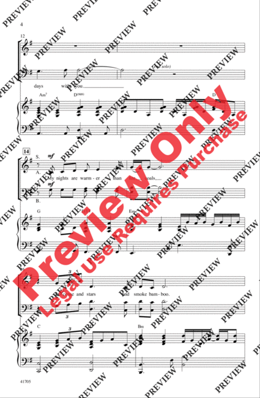 With You 4-Part scores gallery preview page 4