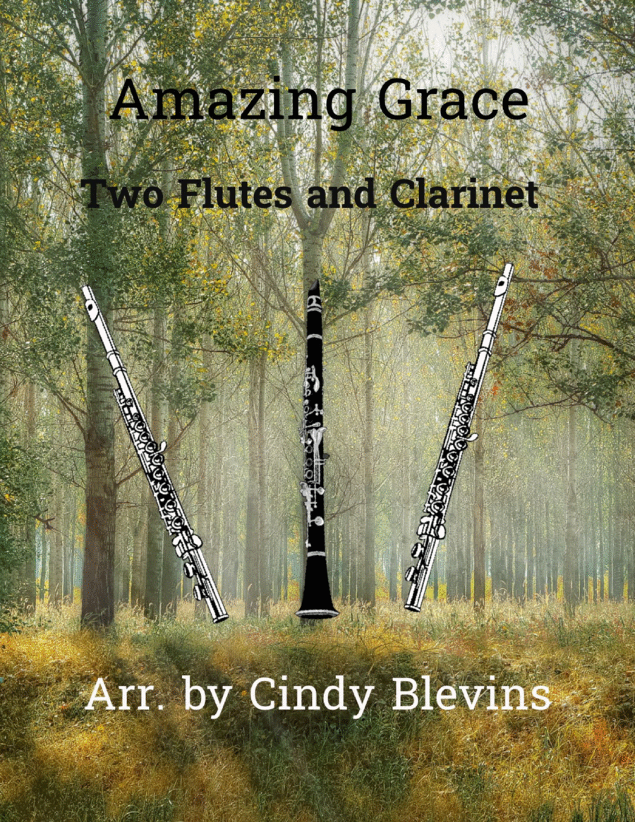 Amazing Grace, for Two Flutes and Clarinet image number null