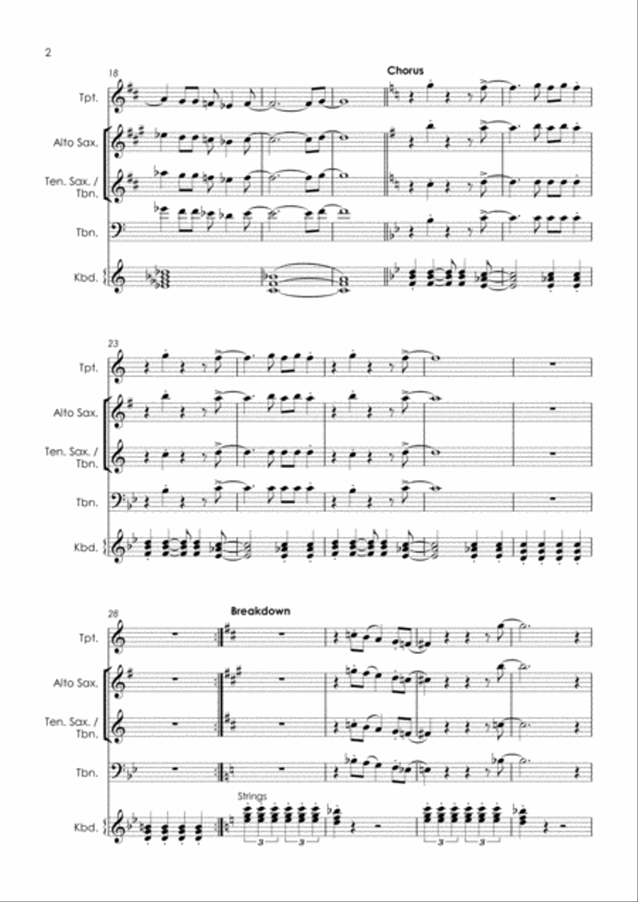 I Get The Sweetest Feeling Tenor Saxophone scores gallery preview page 4