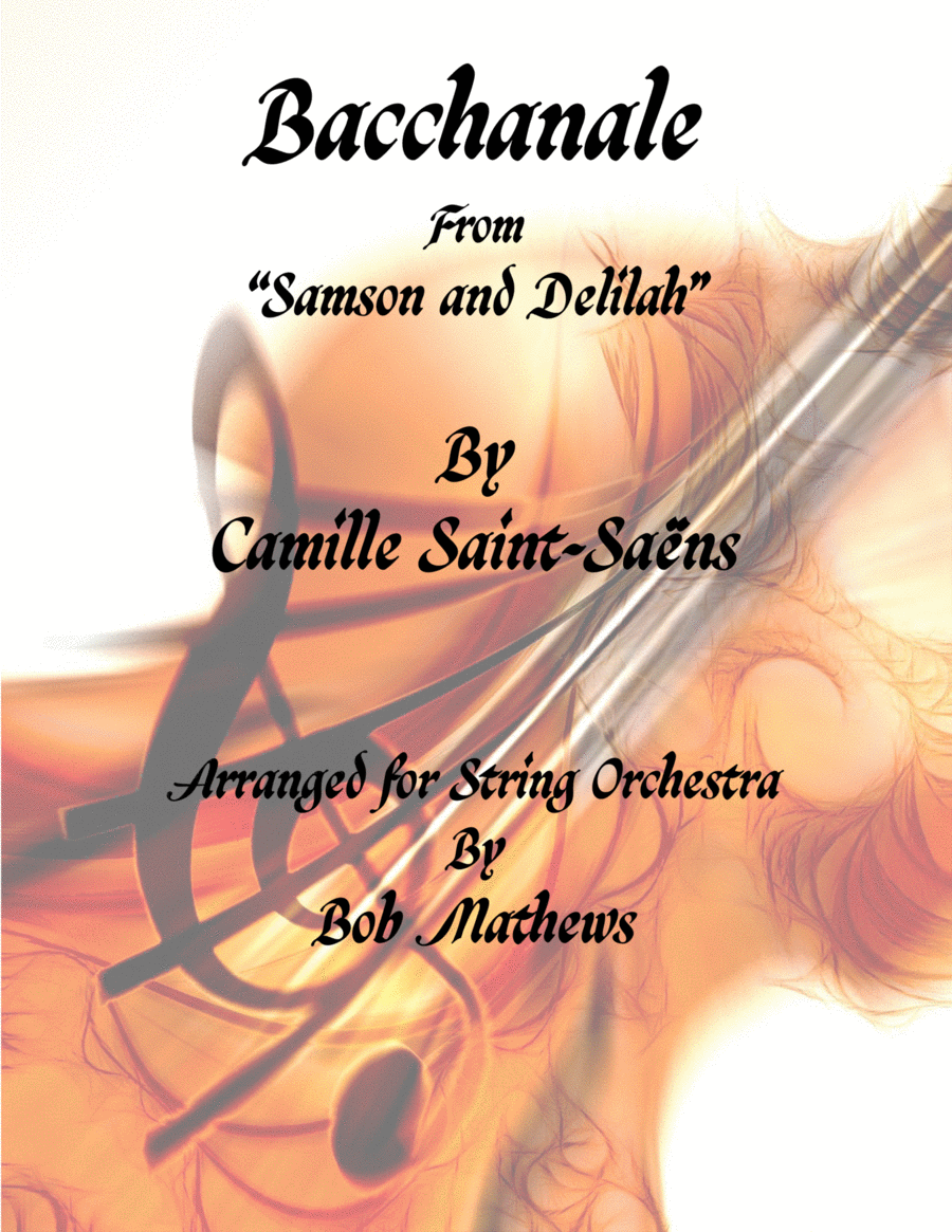 Bacchanale from Samson and Delilah String Orchestra scores gallery preview page 1