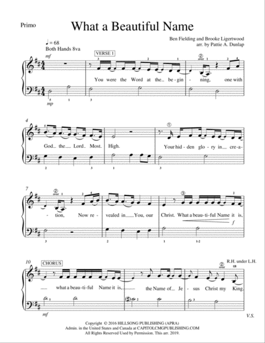 What A Beautiful Name Voice scores gallery preview page 2
