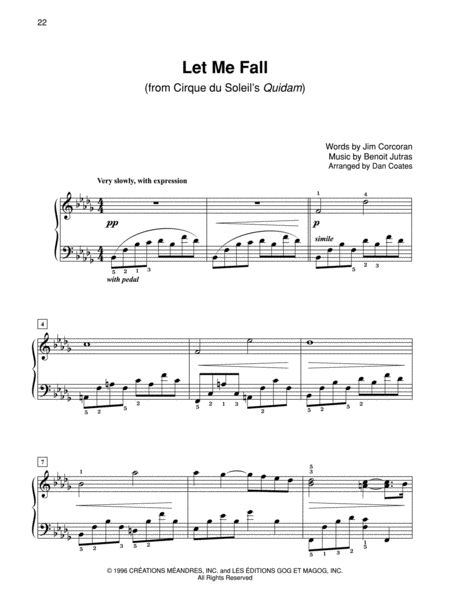 Dan Coates Popular Piano Library -- Beautiful Ballads by Dan Coates Piano Solo - Sheet Music