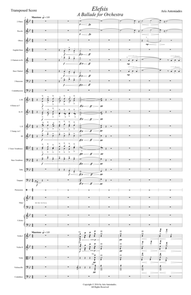 Elefsis - A Ballade for Orchestra (score and parts) image number null