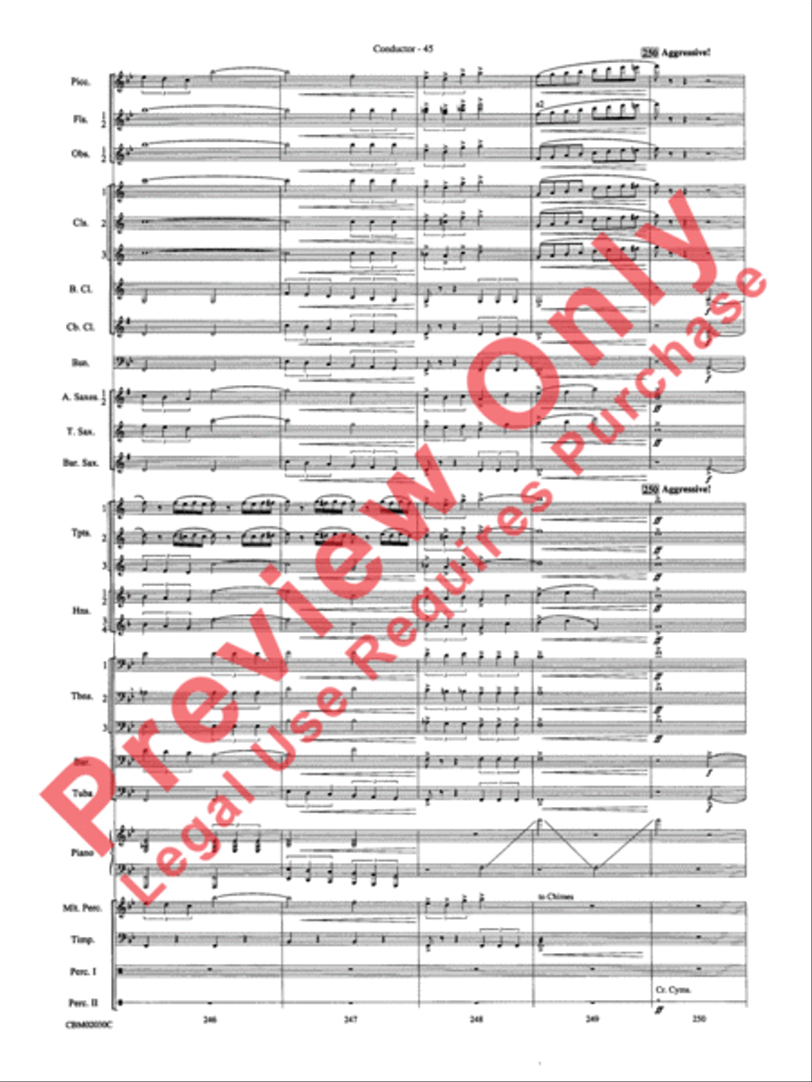 John Williams: Fantasy of Flight (Medley) Concert Band scores gallery preview page 48