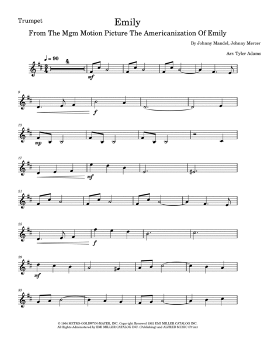 Emily B-Flat Trumpet scores gallery preview page 5