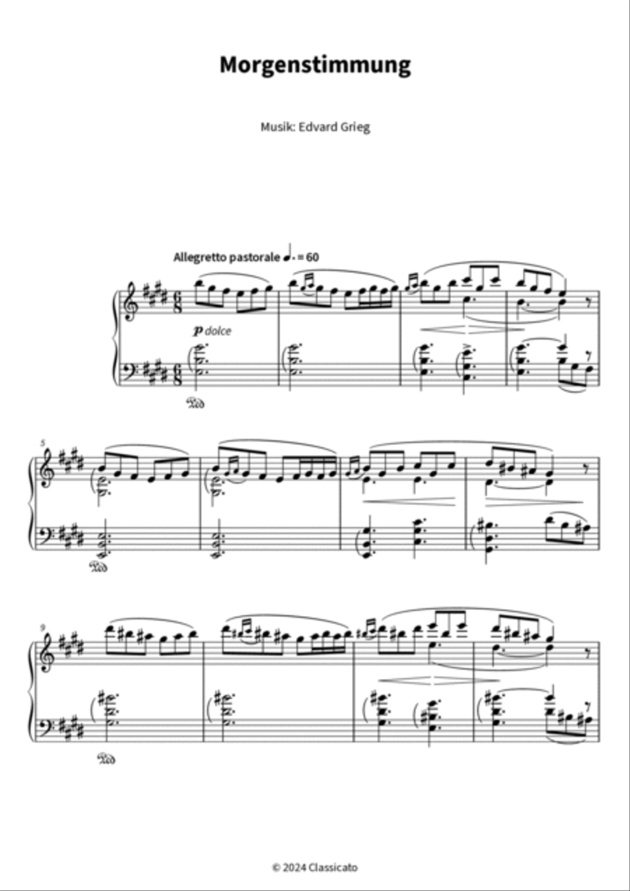 Morgenstimmung Piano scores gallery preview page 3