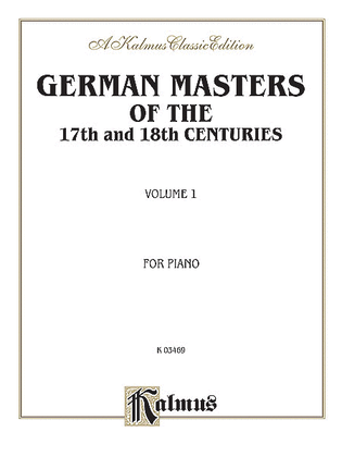 Book cover for German Masters of the 17th and 18th Century, Easy Pieces (Pieces by Kuhlau, Pachelbel, Telemann, and others)