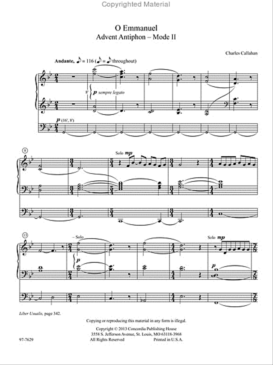 Chant, Vol. III Organ scores gallery preview page 2