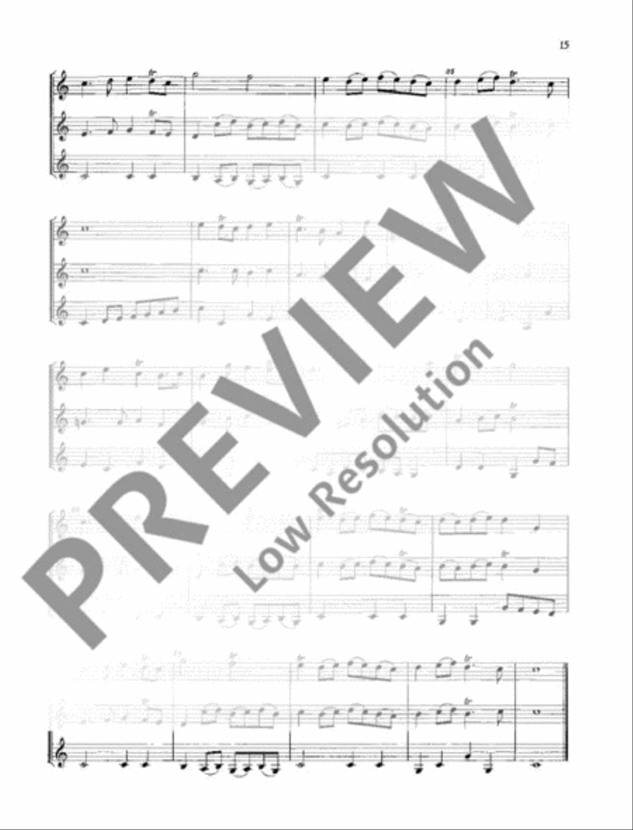 Music of the High Baroque Era Alto Recorder scores gallery preview page 16