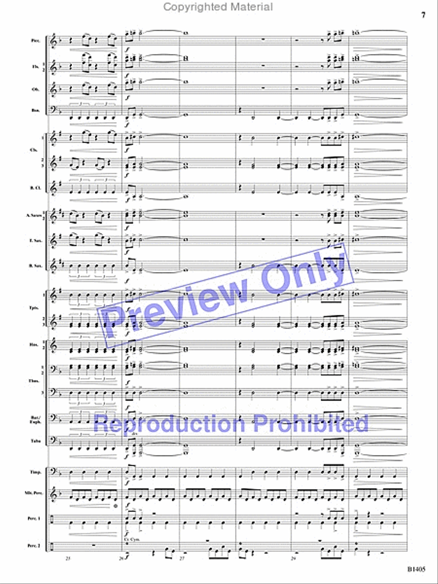 Reverberations Concert Band scores gallery preview page 24