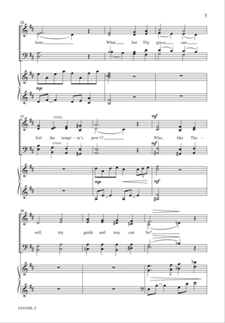 Abide with Me Abide with Me 4-Part scores gallery preview page 5