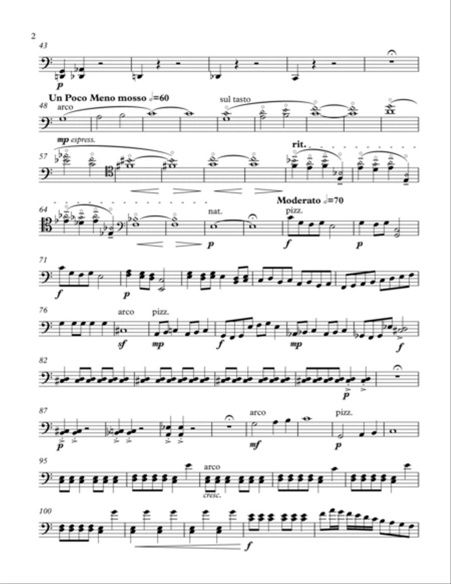 Comic Suite for Solo Cello, Op. 45 Cello Solo scores gallery preview page 2