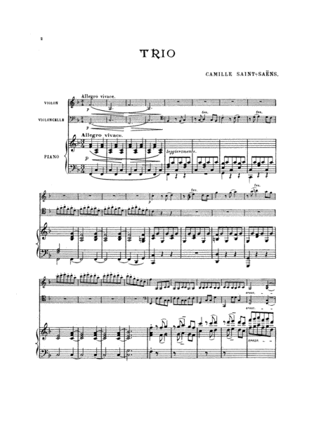 Trio No. 1, Op. 18