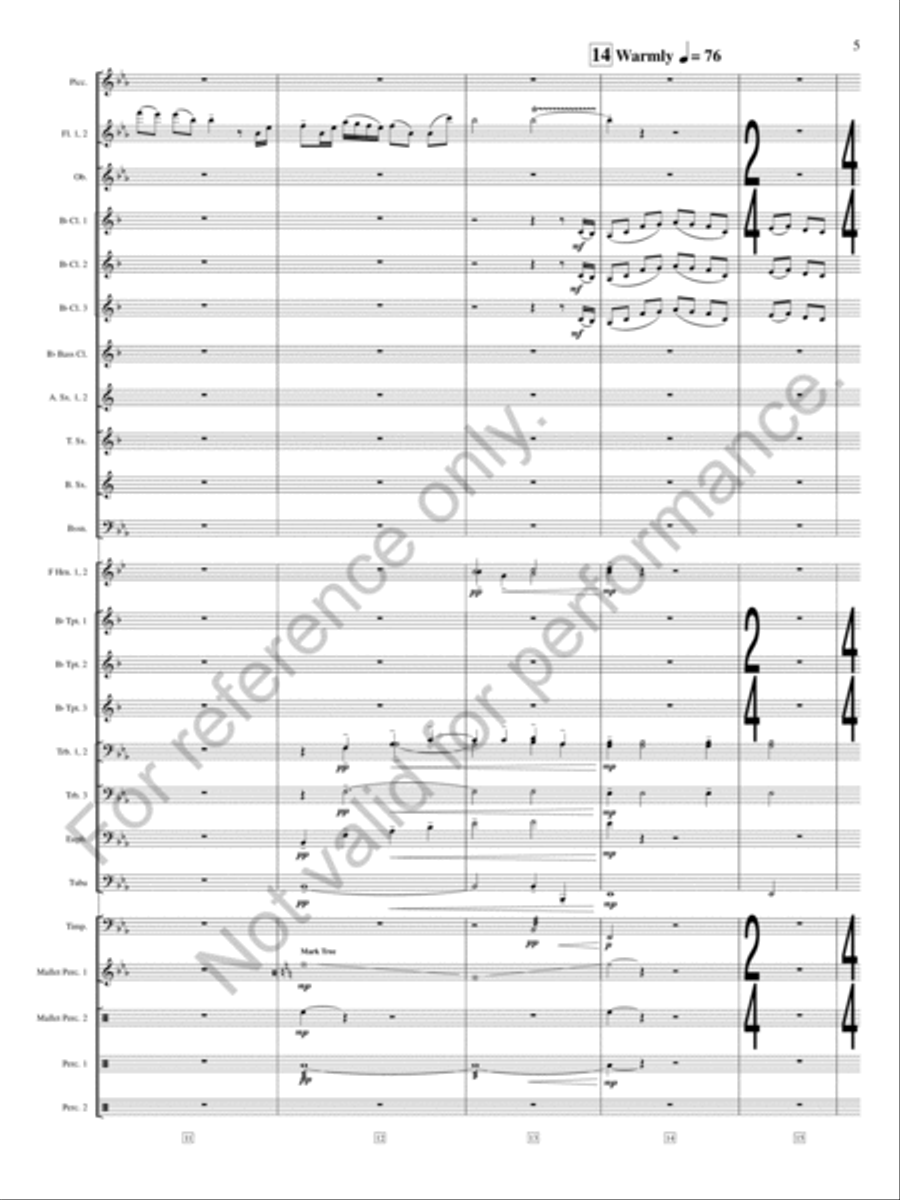 River City Sunset River City Sunset Concert Band scores gallery preview page 6