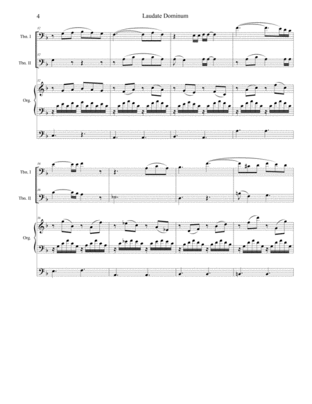 Laudate Dominum (Trombone Duet - Organ Accompaniment) image number null