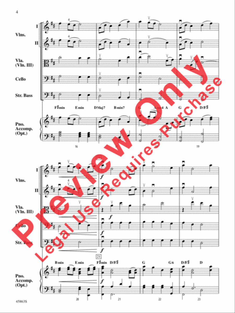 Dancing Kites Dancing Kites String Orchestra scores gallery preview page 4