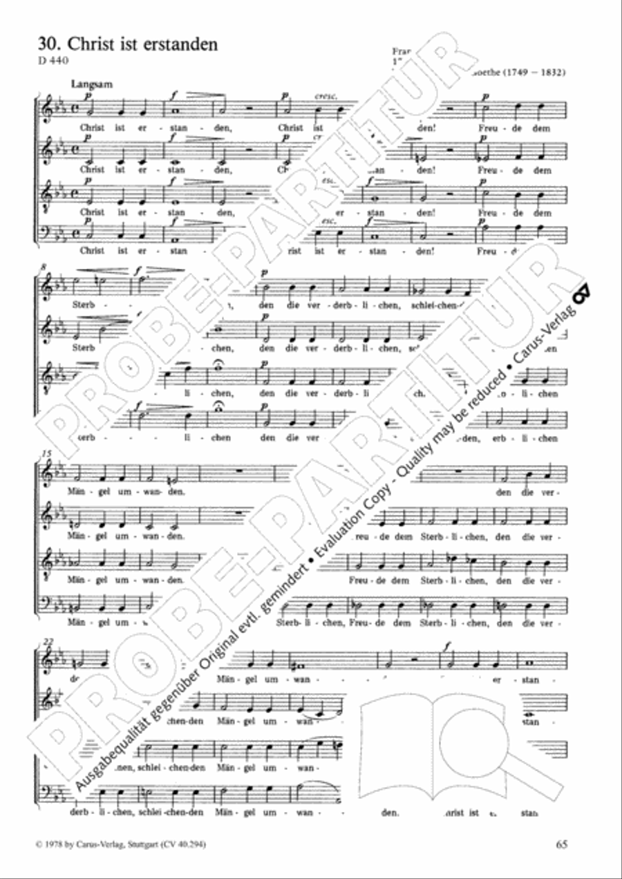 Geistliches Chorbuch der Romantik Choir scores gallery preview page 66
