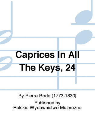 Book cover for Caprices In All The Keys, 24