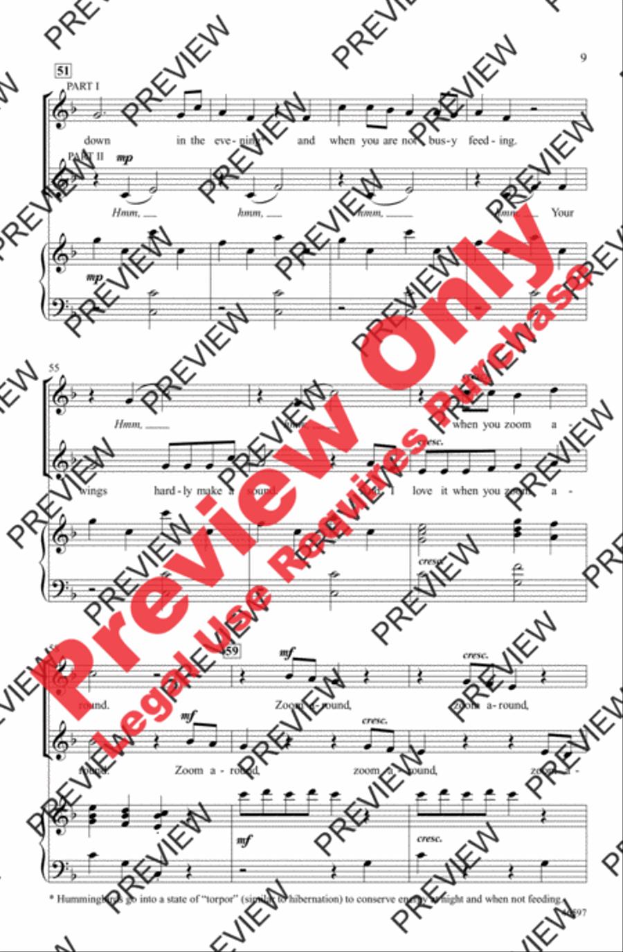 Hummingbird 2-Part scores gallery preview page 9