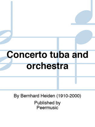 Concerto tuba and orchestra
