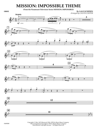 Mission: Impossible Theme (arr. Calvin Custer) - Oboe