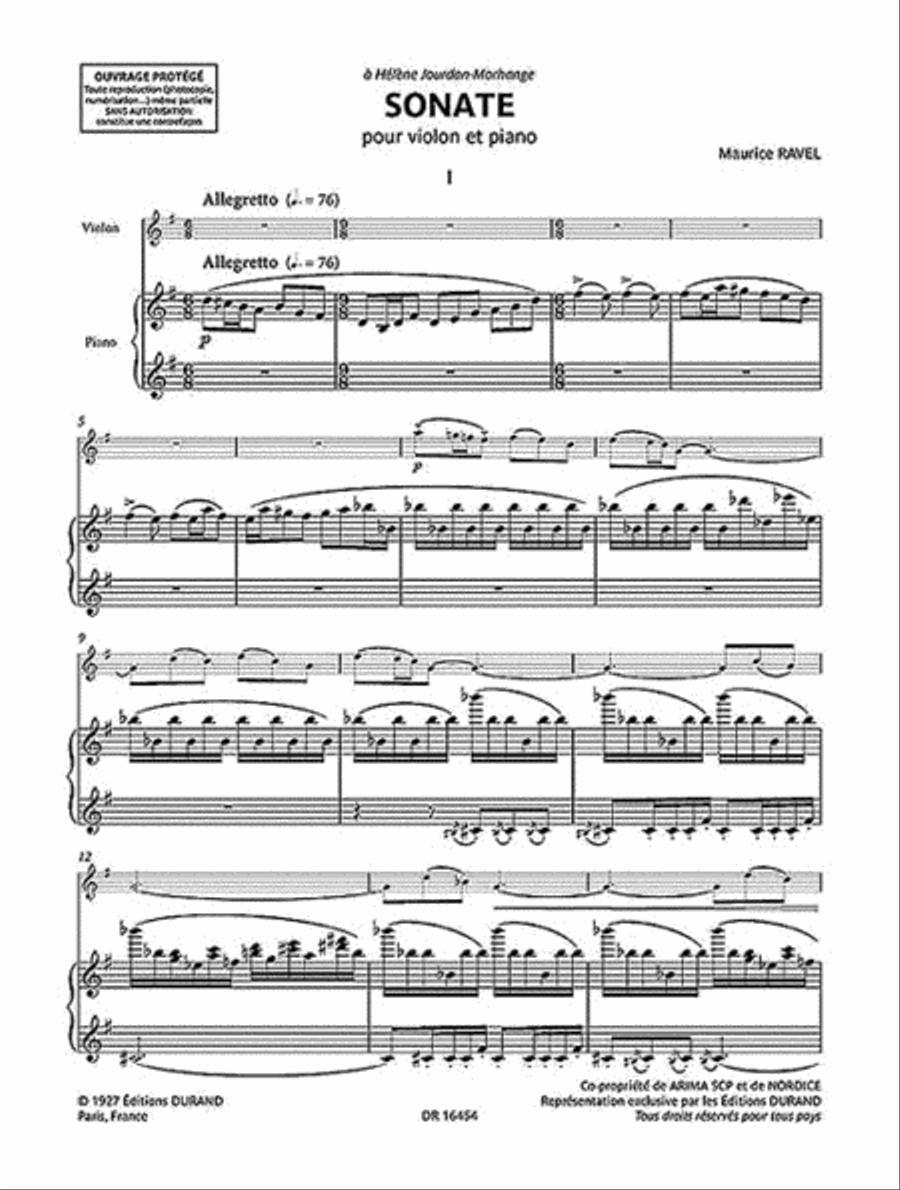 Sonate Violin Solo scores gallery preview page 4