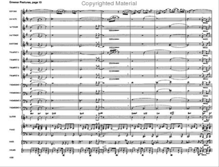 Greener Pastures Greener Pastures Jazz Ensemble scores gallery preview page 11