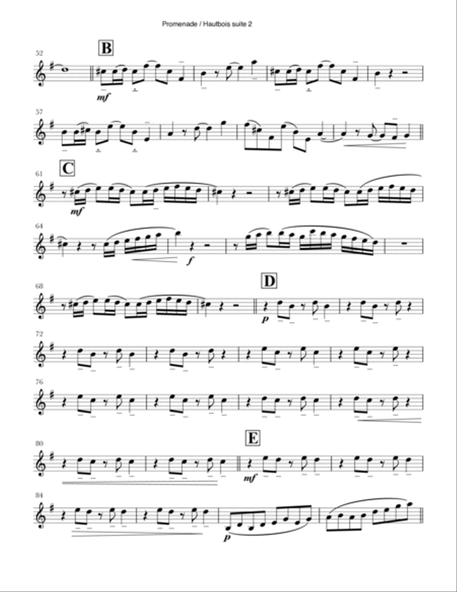Promenade Promenade Woodwind Quintet scores gallery preview page 2