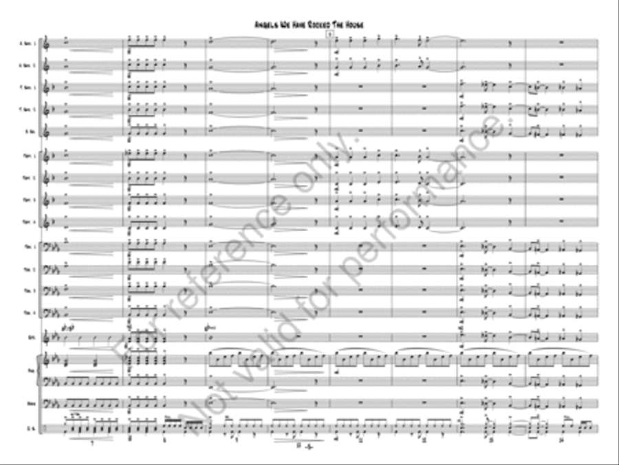 Angels We Have Rocked The House Jazz Ensemble scores gallery preview page 3